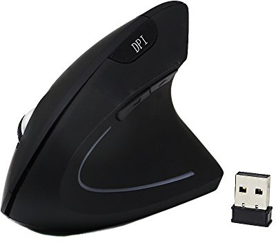 MGbeauty Souris Verticale sans Fil Souris Optique Ergonomique 1600DPI (droitier)