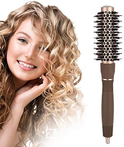Professionelle Keramik Haar Rundbürste, hochwertige Anion Antistatische Salon Runde Haar Styling Pinsel Friseurwerkzeuge, für Haar Föhnen, Styling, Curling(25mm)