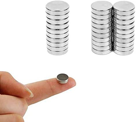 Qiuyan 30 PCS 10 x 1.8mm Round Magnets Strong Neodymium Disc Magnet Little Craft Magnets for Whiteboards, Crafts, Fridge, DIY, Photos, Notice Board