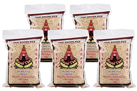 Royal Thai Braunreis Naturreis 1kg, 5er Pack, (5x1000g)