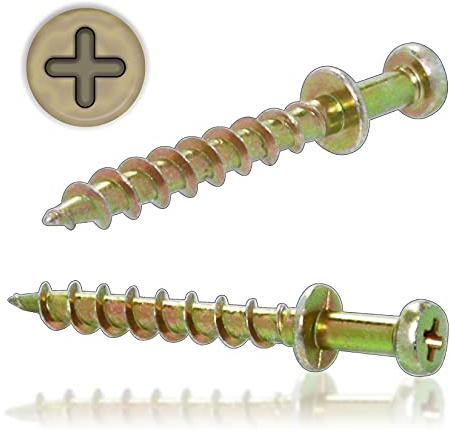 Ansoon 50Pc Long Double Headed Gold Bear Claw Picture Hanging Hanger Screws