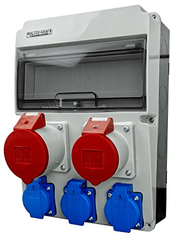 Distributore di corrente da costruzione, CEE 32 A, 16 A, 3 x 230