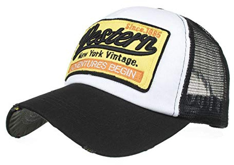 HUA YANG Trucker Caps Herren Baseball Cap Basecap Meshcap Baseballcap mit Baumwolle Frühjahr/Sommer Verstellbar Sport Kappe