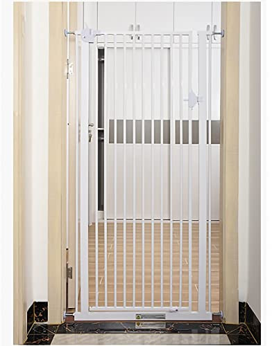 PBZLL Sicherheitstor extra groß und breit, einstellbare Breite 74~164 cm Höhe 100 cm, Indoor-Babytore, for Katzenhund-Türen Spielplatz (Color : White, Size : Wide 151~154cm)