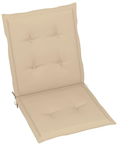INLIFE Gartenstuhlauflagen 6 STK. Beige 100x50x3 cm