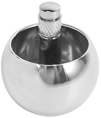 Oikabio Tippe Top Metall Oben Umdrehen Edelstahl Kreisel Erstaunliches Spielzeug Geschenk, Silber