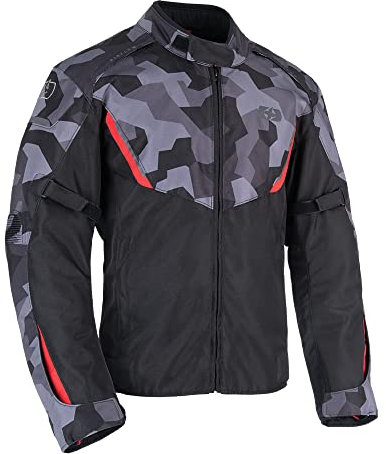Oxford Delta 1.0 Motorcycle Jacket Chaqueta para Motocicleta, Camuflaje, M para Hombre