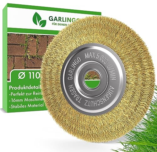 Garlingo Fugenbürste | Kompatibel mit Gloria Multibrush und anderen Drahtbürsten | 10 mm Breite | Weedbrush Zubehör Ersatzbürste Fugen Bürste