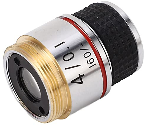 Obiettivo del microscopio, ottone e lega di alluminio acromatico prevenzione caduta obiettivo universale standard RMS filettatura RMS per la ricerca scientifica