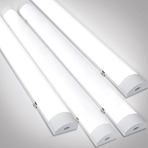 Cecaylie 4 pcs feuchtraumleuchte led 60CM, Led Röhre 18W IP65 Feuchtraumlampe led werkstatt deckenleuchte Neutralweiß 4000K, Wasserdicht Kellerleuchte 50000H Flimmerfrei