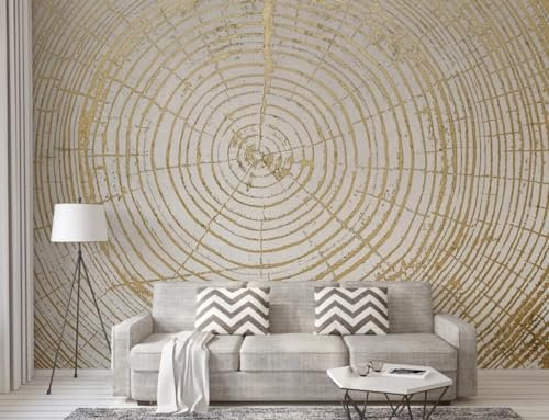 Non-Woven Murals Kids Wood Effect Boys Girls 3D Black and White Simple Modern Tree Texture Grey Silver Graffiti Living Room Bedroom Kitchen Wallpaper