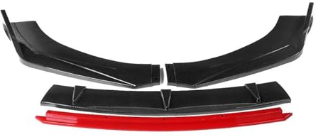 Für VW Für P&assat Für Jetta Für Transporter T4 T5 T6 Für Polo Für Scirocco CC 4PCS Auto Front Stoßstange Splitter Lip Diffusor Schutz Spoiler Auto Frontspoiler (Farbe : Carbon Look)