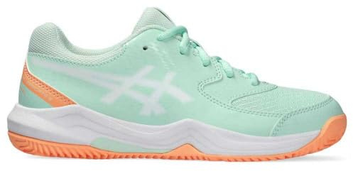 ASICS Jungen Gel-Dedicate 8 Padel Gs Sneaker, Mint Tint White, 35.5 EU