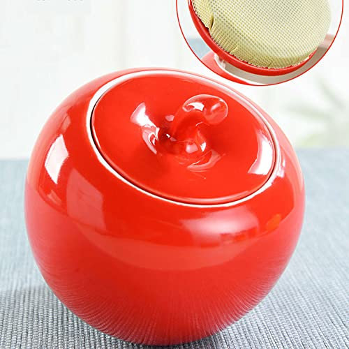 tarros de navidad， Tarros de especias, azucarero de color sólido con tapa, tarro de almacenamiento de azúcar con forma de manzana de 480 ml, azucarero, tarro de especias for recipiente de azúcar, hoga