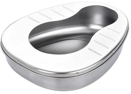 Generic Padella, facile da trasportare, stabile, addensata con manico, vaso da camera, WC, orinatoi, contenitore per pipì, per uomini e donne, Senza Copertura