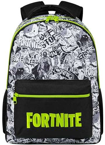 Fortnite Zaino Bambino Adolescenti Zainetto Ragazzo da Gioco Zainetti Scuola per Viaggio Sport Scuola Gite Regalo Bambino (Nero AOP)