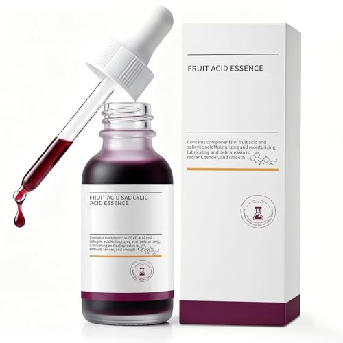 Fruchtsäure Serum,Sérum Exfoliant, Acide Botanique 30ml,Mit AHA + BHA Formel,Verfeinert Poren & Hautstruktur,Sanfte Entfernung Abgestorbener Hautzellen,Für Glattere Haut