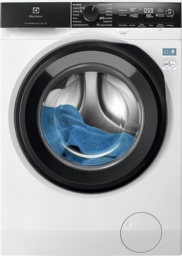 Electrolux Lavatrice Frontale Serie 700 SteamCare EW7F410Y, 10 kg, Classe A, Vapore Refresh 25 min – Risparmia fino al 96% d’acqua, QuickCare 59 min, SensiCare+, CareDrum XL, Connettività App