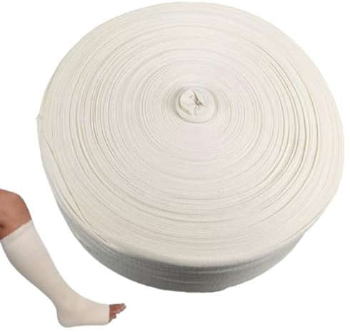 Banda di compressione 4.7inx32, 8 piedi Bandage tubolare con elastico garza tubolare tagliere facile