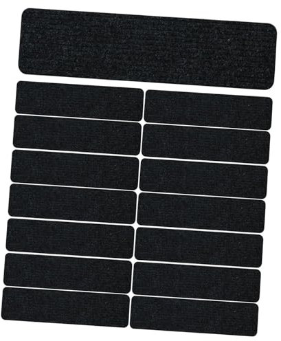 GFDSGRE Alfombra Escalera 15 peldaños de Escalera, Alfombra Antideslizante, Escalera Interior for escalones de Madera Alfombra De Escalera(Noir)