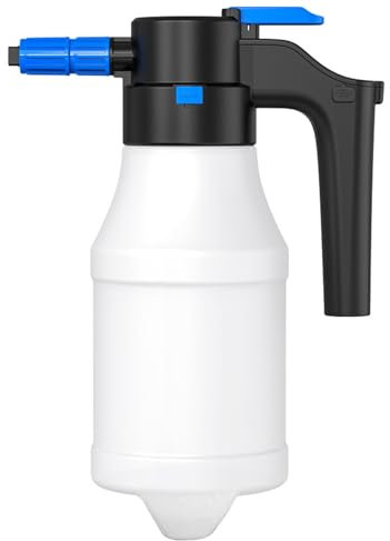 Pulverizador de Espuma | Pistola De Espuma A Presión Sin Cable,Boquilla Eléctrica Con Botella De Agua 1,5L Dispensador De Alta Presión Inalámbrico Para Lavado Exterior Y Detallado