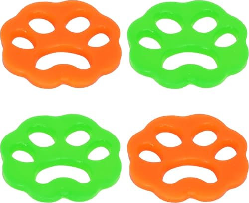 Xizhiwan 4pcs Pet Hair Remover per lavatrice e asciugatrice - collettore di peluche riutilizzabile in silicone - rimozione di pelliccia, briciole, peli, peluche su vestiti, biancheria da letto