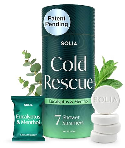 Patented Menthol and Eucalyptus Shower Steamers, Vapor Shower Tablets
