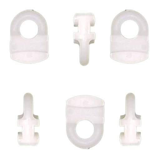 Curtain Track Gliders Hooks for VW Campervan Caravan White Track Glider Hooks Effortless Gliding Rail Slider for Window door Shower Curtain Pack of 20.