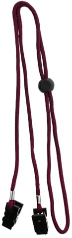 pistro 2X Hut Sicherheitsleine mit Clips - Windschutzband für Golf, Radfahren, Angeln, Outdoor-Aktivitäten - Schwarz & Weinrot- Dunkelrot