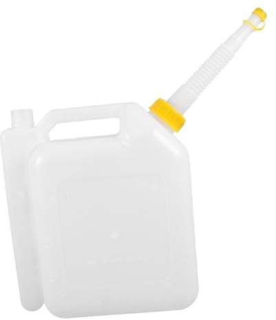 Levemolo Oil Measure Dispenser Bottle with Spout for 2-Stroke Engines Chainsaw Lawn Mower Petrol Fuel Mixing 4l Thickened Translucent Gas Measuring Container