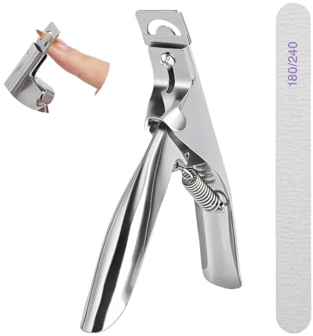 LOLANIUT Coupe Capsules Ongles et Coupe Ongle Professionnel, Pince Guillotine pour Faux Ongles, Capsule Acrylique et Ongle en Gel, Outil Précis de Manucure avec Lime Incluse