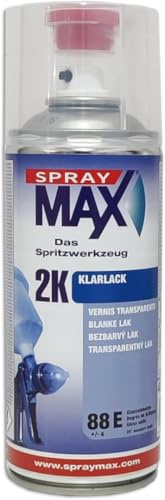 INTERMIX SUPPLIES Original SprayMax 2K Scratch-Proof Gloss Varnish Benzinfest, Gasoline & Weather Resistance, Long-Term High-Gloss Clear Coat for Cars & Motorcycles, Smooth Flow, UV Finish, 400ml