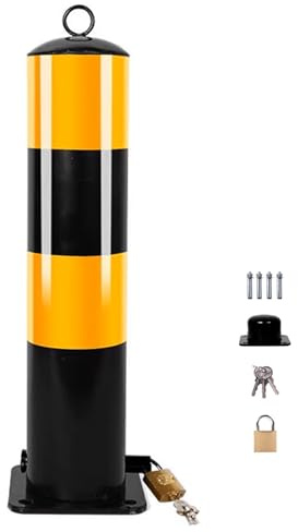 YHWKGZ Paletto di sicurezza Paletto rimovibile, paletto di parcheggio con serratura, paletto con pellicola riflettente, for il controllo del parcheggio(1pcs)