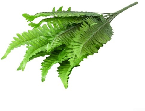 Foglie artificiali, per foglie di felce 18 teste, grande bouquet di piante verdi persiane per matrimoni, fiori artificiali materiale guida stradale