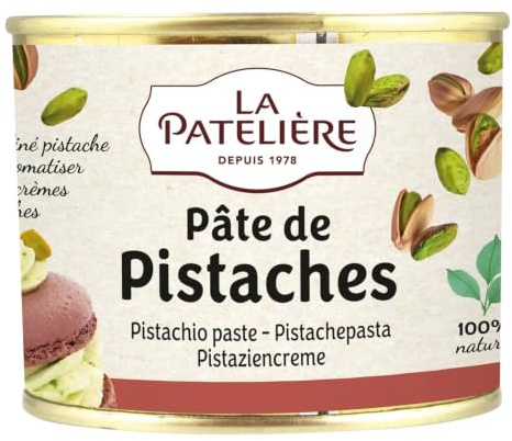 LA PATELIERE - Pâte de Pistache - 100% Naturel · Aide-Culinaire Idéale pour Pâtisseries et Desserts · La Pâte de Pistache Pure qui Sublime les Créations Pâtissières - la boite de 200g - Le Lot De 2