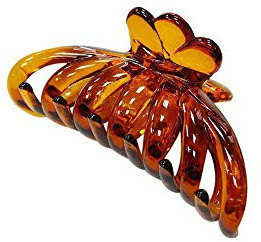 Pince crabe cheveux classique pour cheveux épais 8.5cm marron