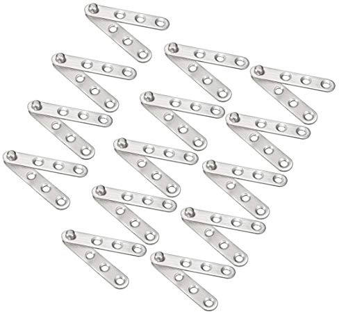 sourcing map 14 Sätze Edelstahl 360 Grad Drehtür Drehgelenk Scharnier 60mm x 11mm Silberton DE de