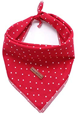 Unique Style Paws Dog Bandana Square Dog Scarf Dog Kerchief, Cotton Bibs Sarf for Small Medium Large Dogs Adjustable Dog Bandanas鈥?,X00187OWQZ