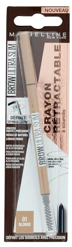Maybelline New York - Augenbrauenstift, einziehbar, Brow Ultra Slim, 01 Blonde