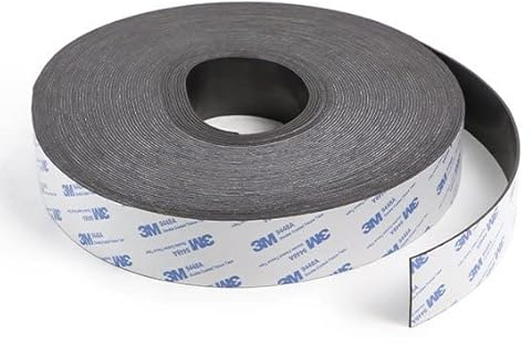 SPRINTIS Magnetklebeband, selbstklebendes Magnetband, 1mm starker Magnetstreifen auf 5m Rolle (20 x 1,0 mm)