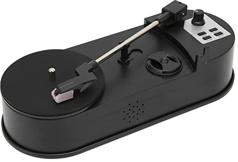 ASHATA Convertisseur Vinyle Vers Mp3, Tourne-Disque USB 2.0 Professionnel Pour Les Amateurs de Musique, Accessoires Inclus