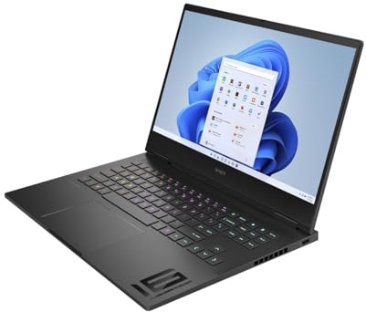 HP Omen Gaming Laptop, 16,1 QHD 240Hz Display, AMD Ryzen 7 7840HS, 32GB DDR5 RAM, 1TB SSD, NVIDIA GeForce RTX 4070, Win11, QWERTZ, Schwarz