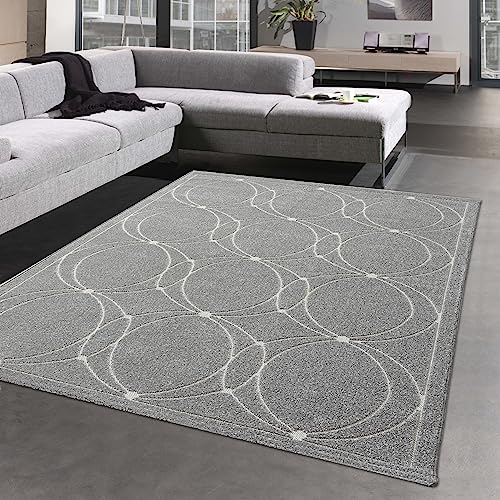 CARPETIA Orient Teppich Wintergarten In- & Outdoor dezente Ornamente - beige, 160 x 230 cm