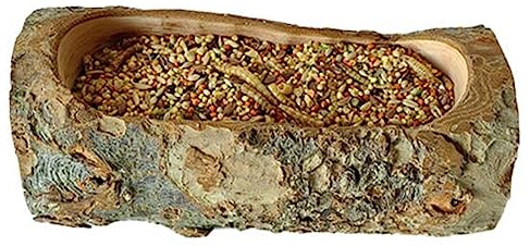 Apple Wood Feeding Bowl for Small Animals, Food Dish for Hamster, Guinea Pig, Chinchilla Rat Gerbils