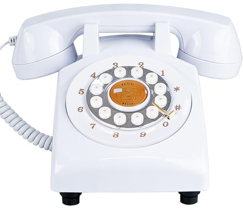 FiayaCom Audio Guest Book Wedding Phone,32GB Memory Customized Audio Messages, Volume Adjustable, with Message Replay Feature, Suitable for All Kinds of Party(Art Deco, Fresh-Beige)