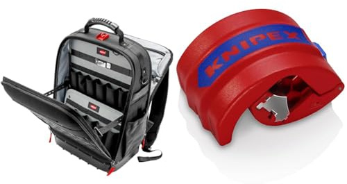 KNIPEX 00 21 50 LE Werkzeugrucksack Modular X18 leer & BiX Schneider für Kunststoffrohre und Dichthülsen 20 – 50 mm 90 22 10 BK