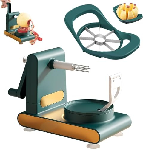 WHAPELQ Multi-Fruit Automatic Peeler Stainless Steel Hand Crank Fruit and Vegetable Peeler Potato Peeler Orange Apple Fruit Home Essentials Multi-Fruit Peeler