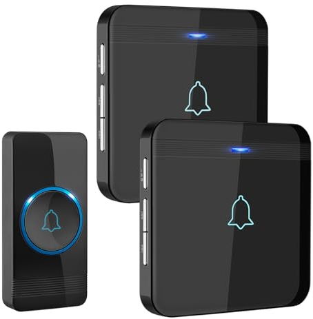 AVANTEK AVDOORBELL-1v2 Timbre inalámbrico, Negro