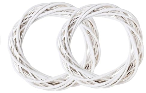 MALOKI Grapevine Wreath 16 inch/40cm Rattan Wreath Decorative Plain Grape Vine Wreath Large DIY Grapevine Garland Wreath Forms for Crafts Wall Hanging Door Wreath for Front Door Spring Summer Decor