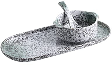 Cereal Bowls ,soup bowls,salad bowl, Breakfast Bowl Set with Handle, Individual Ceramic Plate French Onion Soup Bowls for Soup Cereal Oatmeal, Bread, Cracker-a (Color : B) (Color : B) ( Color : A )